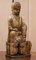 Chinese Carved Rootwood Table Lamp with Statue of Buddha, 1780-1800, Image 2