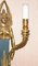 Empire Style Figural Two-Branch Wall Sconces in Gilt Bronze, Set of 2 5