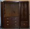 Mid-Victorian Triple Wardrobe in Glass & Burr Walnut from G Trollope & Sons 13