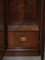 Mid-Victorian Triple Wardrobe in Glass & Burr Walnut from G Trollope & Sons 16