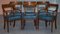 Burr Walnut Regency Extending Dining Table and Chairs, Set of 7 11