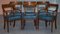 Burr Walnut Regency Extending Dining Table and Chairs, Set of 7, Image 11