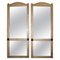 Leather Clad Full Length Tall Floor Standing Mirrors, Set of 2 1