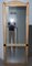 Leather Clad Full Length Tall Floor Standing Mirrors, Set of 2 8