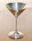 Fully Hallmarked Sterling Silver Martini Glasses, Sheffield, 1996, Set of 2 2