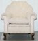 Victorian Damask & Carved Walnut Sofa & Armchair Suite with Lion's Paw Feet, Set of 3 15