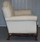 Ornately Carved Walnut 3-Seater Sofa with Lion's Paw Feet 12