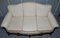 Ornately Carved Walnut 3-Seater Sofa with Lion's Paw Feet 10
