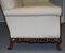 Ornately Carved Walnut 3-Seater Sofa with Lion's Paw Feet 13