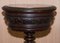 Mesa de costura victoriana de madera nudosa de nogal, Imagen 8