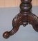Mesa de costura victoriana de madera nudosa de nogal, Imagen 11