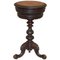 Burr Walnut Victorian Sewing Table 1