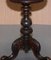 Mesa de costura victoriana de madera nudosa de nogal, Imagen 16