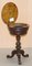 Mesa de costura victoriana de madera nudosa de nogal, Imagen 18