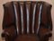 Huge Victorian Brown Leather Barrel Back Suite Sofa Set, 1860s, Set of 2 15