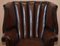 Juego de sofá victoriano enorme de cuero marrón, década de 1860. Juego de 2, Imagen 15