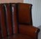 Huge Victorian Brown Leather Barrel Back Suite Sofa Set, 1860s, Set of 2, Image 5