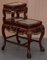 Chinese Hand-Carved Hardwood & Marble Side Tables with Claw and Ball Feet, Set of 2, Image 14