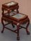 Chinese Hand-Carved Hardwood & Marble Side Tables with Claw and Ball Feet, Set of 2 2