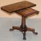 Redwood Tea Card Table from J Kendall & Co, 1830s, Image 13