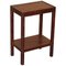 Brown Leather Side Table 1