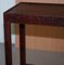 Brown Leather Side Table 7