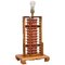 Mid-Century Chinese Rosewood Abacus Lamp 1