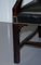 Schwarzer Gainsborough Carver Ledersessel im Stil von Thomas Chippendale 11