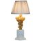 Carrara Marble Base Lamp with Alabaster Grapes by Freddy Rensonnet 1