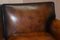 Brown Leather Two Seat Sofa 5