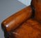 Sofá de dos plazas de cuero marrón, Imagen 10