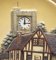 Wall Hanging Clock Depicting a Village Scene, 1950s 11