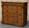 Large 19th Century Light Flamed Hardwood Chest of Drawers with Hidden Drawer, Image 3
