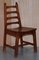 Mid-Century Red Oak Dining Chairs, Set of 4 2
