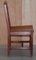 Mid-Century Red Oak Dining Chairs, Set of 4 8