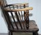 Early 19th Century Hoop Back Windsor Armchair with Worn Paint, West Country, England 13