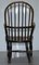 Early 19th Century Hoop Back Windsor Armchair with Worn Paint, West Country, England, Image 15