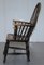 Early 19th Century Hoop Back Windsor Armchair with Worn Paint, West Country, England 16