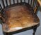 Early 19th Century Hoop Back Windsor Armchair with Worn Paint, West Country, England 5