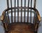 Early 19th Century Hoop Back Windsor Armchair with Worn Paint, West Country, England 7
