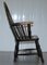 Early 19th Century Hoop Back Windsor Armchair with Worn Paint, West Country, England, Image 12