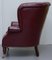 Oxblood Leather Chesterfield Barrel Armchair, Image 17