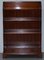 Flamed Hardwood Waterfall Bookcase in the Style of Gillows by Charles Barr 3
