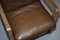 Mid-Century Brown Leather Armchairs, Set of 2 18