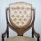 Redwood Sheraton Revival Chesterfield Library Armchair, Image 8