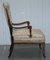 Redwood Sheraton Revival Chesterfield Library Armchair, Image 12