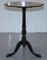 Victorian Tilt Top Ebonised Table with Pen Work Drawings of Fox Cubs 4