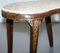 Regency Curved & Gilded Walnut Kidney Saddle Stool with Acanthus Leaf Detailing, Image 9