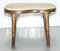 Regency Curved & Gilded Walnut Kidney Saddle Stool with Acanthus Leaf Detailing 4