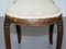 Regency Curved & Gilded Walnut Kidney Saddle Stool with Acanthus Leaf Detailing, Image 12